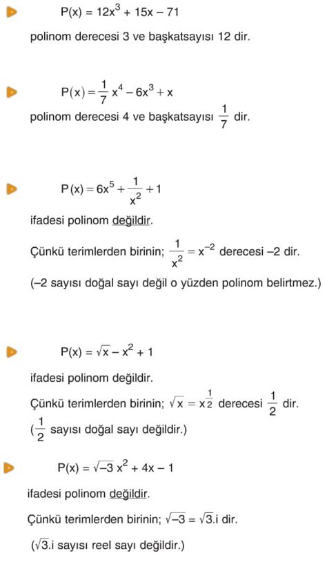 polinomlar 10 sınıf konu anlatımı